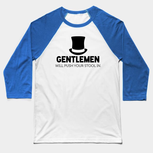 Gentlemen Baseball T-Shirt by JasonLloyd